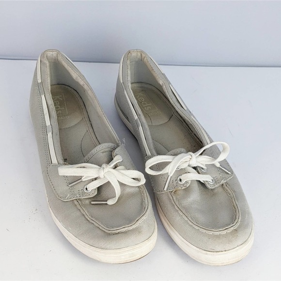 Keds Silver Metallic Slide Sneakers Women 8
